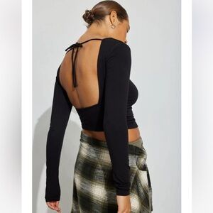 Garage Open Back Crop Top